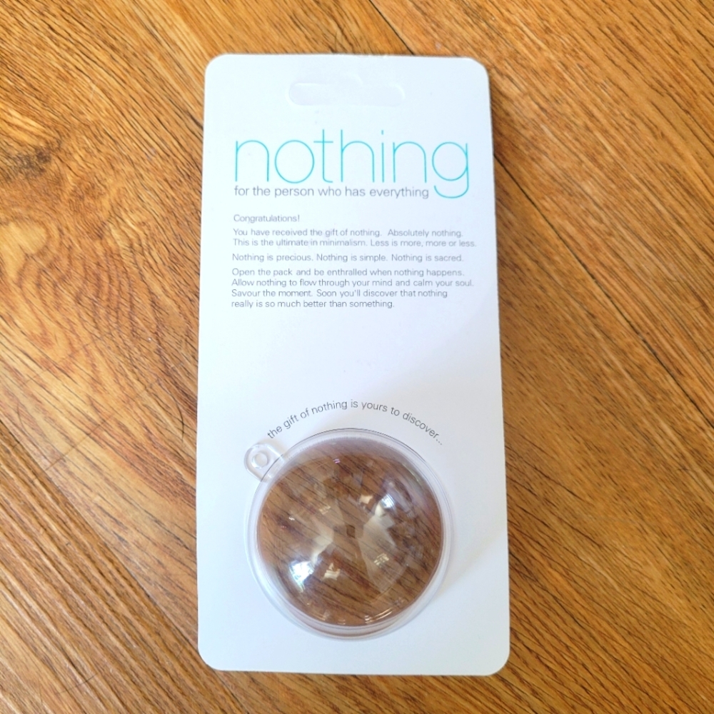 Gift of Nothing Gag Joke Gift Funny Prank